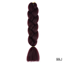 Load image into Gallery viewer, CHERIS HAIR Synthetic hair Braids Ombre Braiding Hair Extension Box Braid Hair Pink Purple Yellow Golden Colors Crochet braids