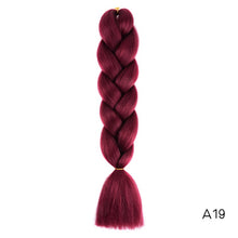 Load image into Gallery viewer, CHERIS HAIR Synthetic hair Braids Ombre Braiding Hair Extension Box Braid Hair Pink Purple Yellow Golden Colors Crochet braids