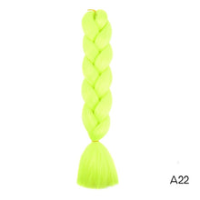 Load image into Gallery viewer, CHERIS HAIR Synthetic hair Braids Ombre Braiding Hair Extension Box Braid Hair Pink Purple Yellow Golden Colors Crochet braids