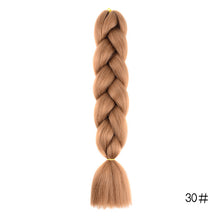 Load image into Gallery viewer, CHERIS HAIR Synthetic hair Braids Ombre Braiding Hair Extension Box Braid Hair Pink Purple Yellow Golden Colors Crochet braids