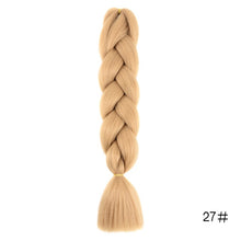 Load image into Gallery viewer, CHERIS HAIR Synthetic hair Braids Ombre Braiding Hair Extension Box Braid Hair Pink Purple Yellow Golden Colors Crochet braids