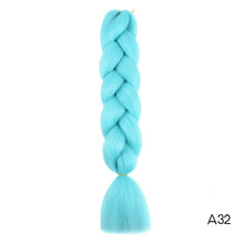 Load image into Gallery viewer, CHERIS HAIR Synthetic hair Braids Ombre Braiding Hair Extension Box Braid Hair Pink Purple Yellow Golden Colors Crochet braids