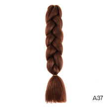 Load image into Gallery viewer, CHERIS HAIR Synthetic hair Braids Ombre Braiding Hair Extension Box Braid Hair Pink Purple Yellow Golden Colors Crochet braids