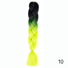 Load image into Gallery viewer, CHERIS HAIR Synthetic hair Braids Ombre Braiding Hair Extension Box Braid Hair Pink Purple Yellow Golden Colors Crochet braids