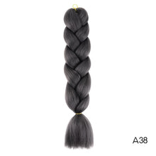 Load image into Gallery viewer, CHERIS HAIR Synthetic hair Braids Ombre Braiding Hair Extension Box Braid Hair Pink Purple Yellow Golden Colors Crochet braids