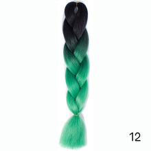 Load image into Gallery viewer, CHERIS HAIR Synthetic hair Braids Ombre Braiding Hair Extension Box Braid Hair Pink Purple Yellow Golden Colors Crochet braids