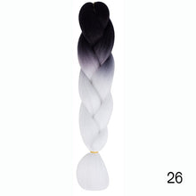 Load image into Gallery viewer, CHERIS HAIR Synthetic hair Braids Ombre Braiding Hair Extension Box Braid Hair Pink Purple Yellow Golden Colors Crochet braids
