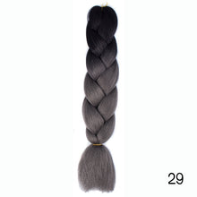 Load image into Gallery viewer, CHERIS HAIR Synthetic hair Braids Ombre Braiding Hair Extension Box Braid Hair Pink Purple Yellow Golden Colors Crochet braids