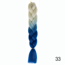 Load image into Gallery viewer, CHERIS HAIR Synthetic hair Braids Ombre Braiding Hair Extension Box Braid Hair Pink Purple Yellow Golden Colors Crochet braids