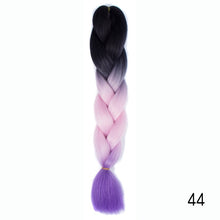 Load image into Gallery viewer, CHERIS HAIR Synthetic hair Braids Ombre Braiding Hair Extension Box Braid Hair Pink Purple Yellow Golden Colors Crochet braids