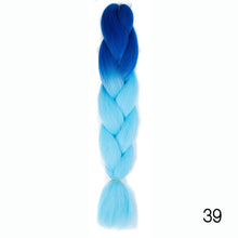 Load image into Gallery viewer, CHERIS HAIR Synthetic hair Braids Ombre Braiding Hair Extension Box Braid Hair Pink Purple Yellow Golden Colors Crochet braids