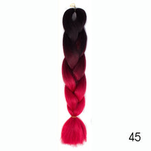 Load image into Gallery viewer, CHERIS HAIR Synthetic hair Braids Ombre Braiding Hair Extension Box Braid Hair Pink Purple Yellow Golden Colors Crochet braids