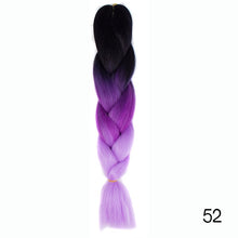 Load image into Gallery viewer, CHERIS HAIR Synthetic hair Braids Ombre Braiding Hair Extension Box Braid Hair Pink Purple Yellow Golden Colors Crochet braids