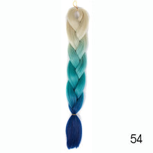 Load image into Gallery viewer, CHERIS HAIR Synthetic hair Braids Ombre Braiding Hair Extension Box Braid Hair Pink Purple Yellow Golden Colors Crochet braids