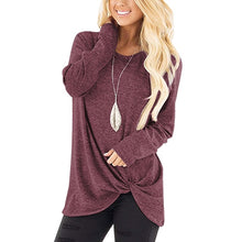 Load image into Gallery viewer, long sleeve women t shirt casual o-neck slim autumn Spring women tees tops ladies clothes black gray tshirt female streetwear
