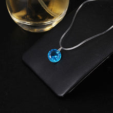 Load image into Gallery viewer, 2020 New mermaid tear necklace Meteorite pendant transparent fishing line Invisible women's necklace Jewelry clavicle chain