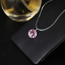 Load image into Gallery viewer, 2020 New mermaid tear necklace Meteorite pendant transparent fishing line Invisible women's necklace Jewelry clavicle chain