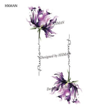 Load image into Gallery viewer, HXMAN Flower Temporary Tattoos for Women Hand Tattoo Sticker Fashion Body Art Waterproof Arm Fake Tatoo Paper 9.8X6cm P-013
