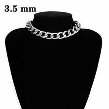 Load image into Gallery viewer, Ingemark Punk Miami Cuban Choker Necklace Collar Statement Hip Hop Big Chunky Aluminum Golden Thick Chain Necklace Women Jewelry