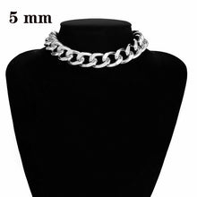 Load image into Gallery viewer, Ingemark Punk Miami Cuban Choker Necklace Collar Statement Hip Hop Big Chunky Aluminum Golden Thick Chain Necklace Women Jewelry