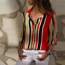 Load image into Gallery viewer, Women Blouses 2020 Fashion Long Sleeve Turn Down Collar Office Shirt Leisure Blouse Shirt Casual Tops Plus Size Blusas Femininas