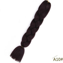 Load image into Gallery viewer, Spring sunshine 24inch Jumbo Braids Long Strands Ombre Crochet Braid Synthetic Braiding Hair Extensions for Woman Blonde Pink