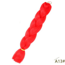 Load image into Gallery viewer, Spring sunshine 24inch Jumbo Braids Long Strands Ombre Crochet Braid Synthetic Braiding Hair Extensions for Woman Blonde Pink