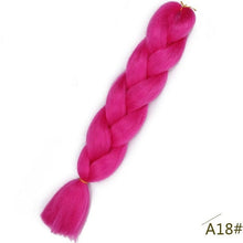 Load image into Gallery viewer, Spring sunshine 24inch Jumbo Braids Long Strands Ombre Crochet Braid Synthetic Braiding Hair Extensions for Woman Blonde Pink