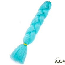 Load image into Gallery viewer, Spring sunshine 24inch Jumbo Braids Long Strands Ombre Crochet Braid Synthetic Braiding Hair Extensions for Woman Blonde Pink