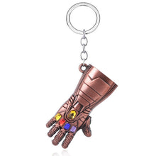 Load image into Gallery viewer, RJ The Avengers 4 Thor Hammer Metal Keychains The Dark World Weapon Iron Man Keyring For Women Movie Fans Jewelry Accessories