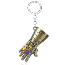 Load image into Gallery viewer, RJ The Avengers 4 Thor Hammer Metal Keychains The Dark World Weapon Iron Man Keyring For Women Movie Fans Jewelry Accessories