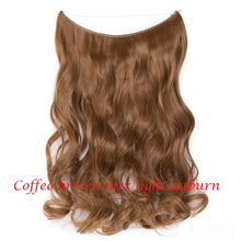 Load image into Gallery viewer, S-noilite 20inch Invisible Wire No Clip One Piece Halo Hair Extension flip in false hair Hairpieces Synthetic hair for women