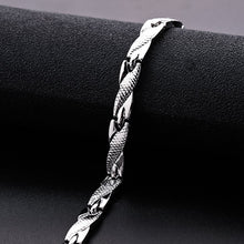 Load image into Gallery viewer, Men's Bracelets Abrray Magnetic Hematite Copper Bracelet with Hook Buckle Clasp Therapy Bangles Man Health Care Jewelry