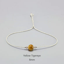 Load image into Gallery viewer, Handmade Moonstone Bracelet Thin Rope With Natural Crystal 925 Sterling Silver Beads Personalized Bracelets For Women