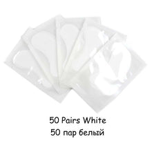 Load image into Gallery viewer, 20/50/100 pairs Eyelash Extension Paper Patch Grafted Eye Stickers Eyelash Under Eye Pads Lint Free Hydrating Eye Paper Patches