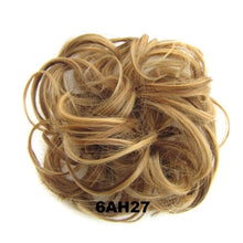 Load image into Gallery viewer, Delice Women's Curly Chignon With Elastic Rubber Band Synthetic Scrunchie Wrap Hair Messy Bun Hairpieces