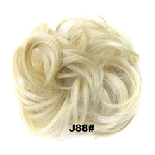 Load image into Gallery viewer, Delice Women's Curly Chignon With Elastic Rubber Band Synthetic Scrunchie Wrap Hair Messy Bun Hairpieces