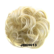 Load image into Gallery viewer, Delice Women's Curly Chignon With Elastic Rubber Band Synthetic Scrunchie Wrap Hair Messy Bun Hairpieces