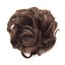 Load image into Gallery viewer, Delice Women's Curly Chignon With Elastic Rubber Band Synthetic Scrunchie Wrap Hair Messy Bun Hairpieces