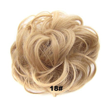 Load image into Gallery viewer, Delice Women's Curly Chignon With Elastic Rubber Band Synthetic Scrunchie Wrap Hair Messy Bun Hairpieces