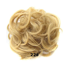Load image into Gallery viewer, Delice Women's Curly Chignon With Elastic Rubber Band Synthetic Scrunchie Wrap Hair Messy Bun Hairpieces