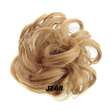 Load image into Gallery viewer, Delice Women's Curly Chignon With Elastic Rubber Band Synthetic Scrunchie Wrap Hair Messy Bun Hairpieces