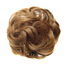 Load image into Gallery viewer, Delice Women's Curly Chignon With Elastic Rubber Band Synthetic Scrunchie Wrap Hair Messy Bun Hairpieces