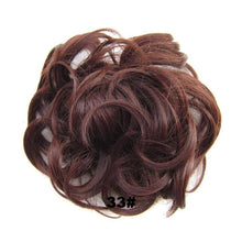 Load image into Gallery viewer, Delice Women's Curly Chignon With Elastic Rubber Band Synthetic Scrunchie Wrap Hair Messy Bun Hairpieces