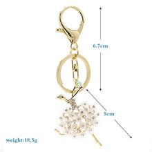 Load image into Gallery viewer, Creative Keychain Alloy Rhinestone Female Angel Keychain Handbag Pendant Car Keychain Woman Jewelry Man Jewelry Belt Buckle
