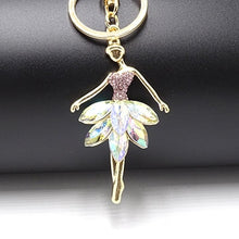 Load image into Gallery viewer, Creative Keychain Alloy Rhinestone Female Angel Keychain Handbag Pendant Car Keychain Woman Jewelry Man Jewelry Belt Buckle