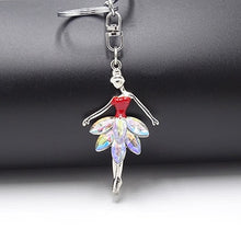 Load image into Gallery viewer, Creative Keychain Alloy Rhinestone Female Angel Keychain Handbag Pendant Car Keychain Woman Jewelry Man Jewelry Belt Buckle