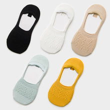 Load image into Gallery viewer, 5 Pairs Cotton Women Socks Solid Snowflake Softable funny Socks Women Summer Slipper Socks Hot Sale