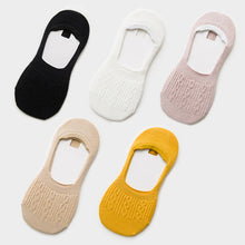 Load image into Gallery viewer, 5 Pairs Cotton Women Socks Solid Snowflake Softable funny Socks Women Summer Slipper Socks Hot Sale