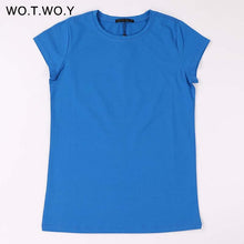 Load image into Gallery viewer, High Quality 18 Color S-3XL Plain T Shirt Women Cotton Elastic Basic T-shirts Female Casual Tops Short Sleeve T-shirt Women 002